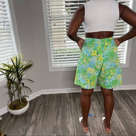 LILLY PULITZER Vintage White Label Koala Sun Bermuda Shorts Key West - Picture 8 of 16